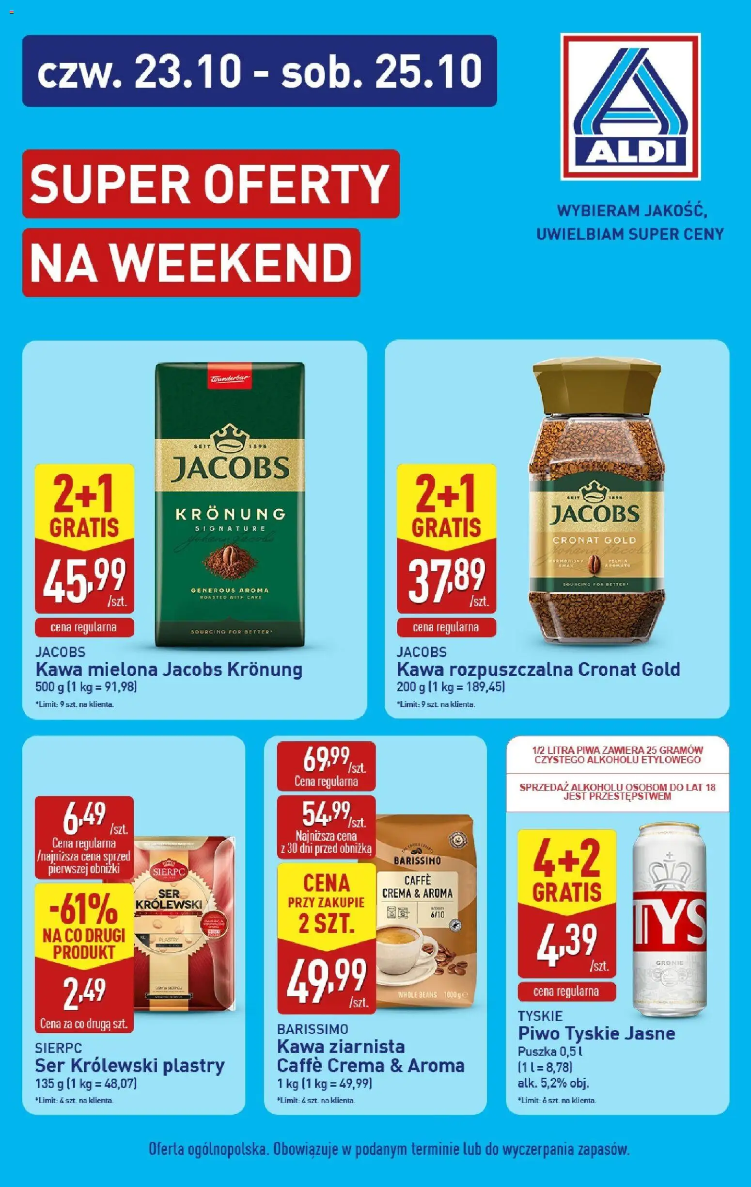 Aldi Super oferty od 23.10.2025 - Nowa Gazetka - Numer strony 1