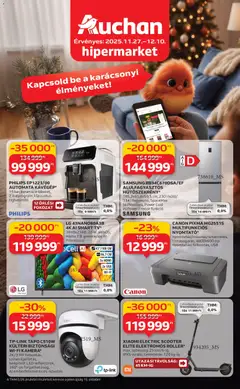 Auchan - Elektronikai ajánlataink megtekintése, amely érvényes 2025.11.27.-től