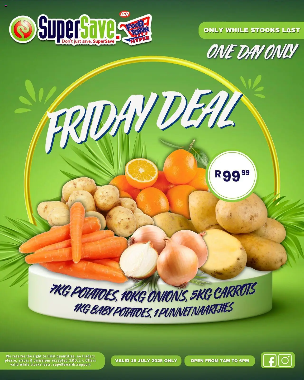Super Save Friday Deal from 18/07 - 18/07/2025 > Promotions