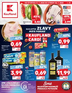 Náhľad Kaufland letáku platného od 17.07.2025