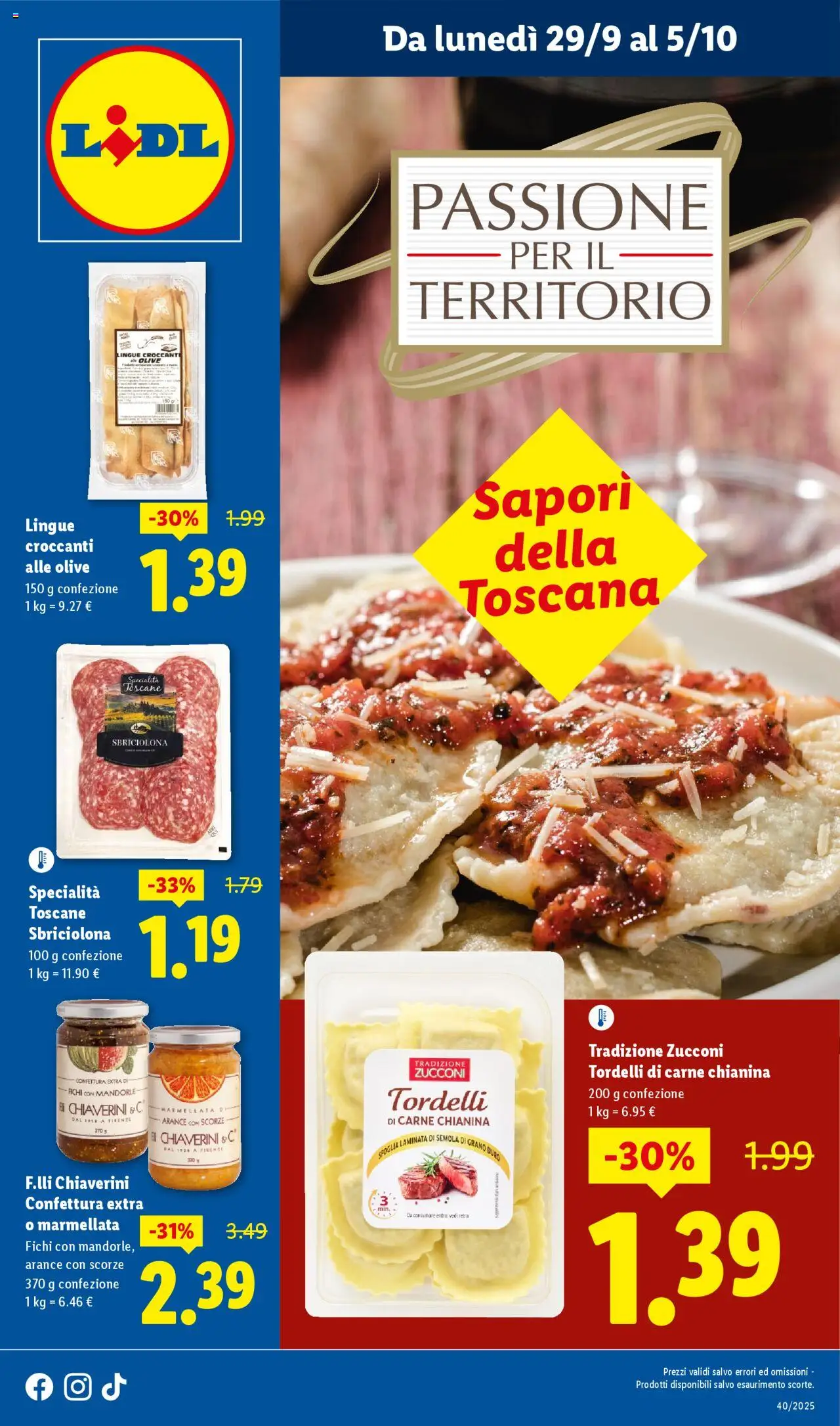 Volantino Lidl valido da 29/09/2025 numero di pagina 1