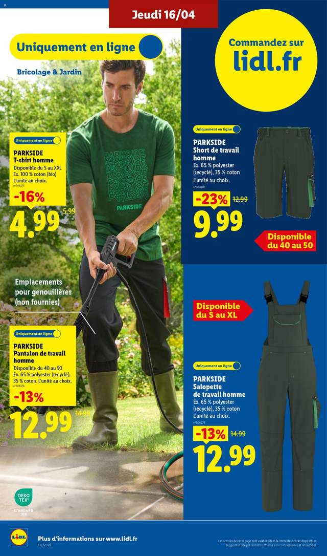 Nouveau catalogue Lidl à partir du 16/04
