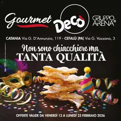 Anteprima dell'opuscolo Volantino Gourmet - Sicilia dal negozio Decò valido da 13/02/2026