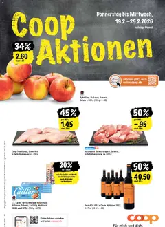 Vorschau des Merkblatts Aktionen vom Shop Coop gültig von 19.02.2026 bis 25.02.2026