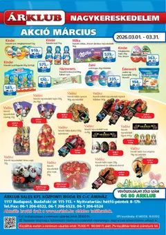 ÁRKLUB - ÁRKLUB akciós újság megtekintése, amely érvényes 2026.03.01.-től