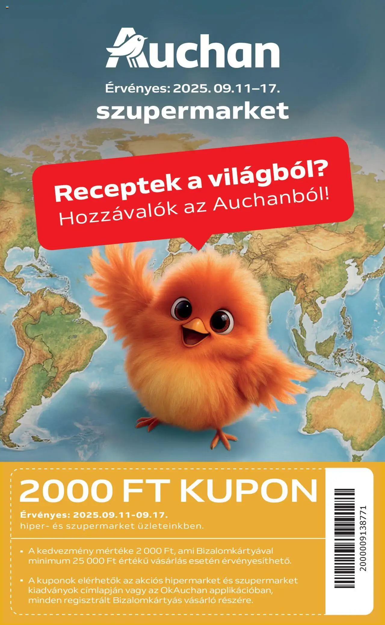 Auchan aktuális szórólap, érvényes 2025.09.11.-től - 1 oldal