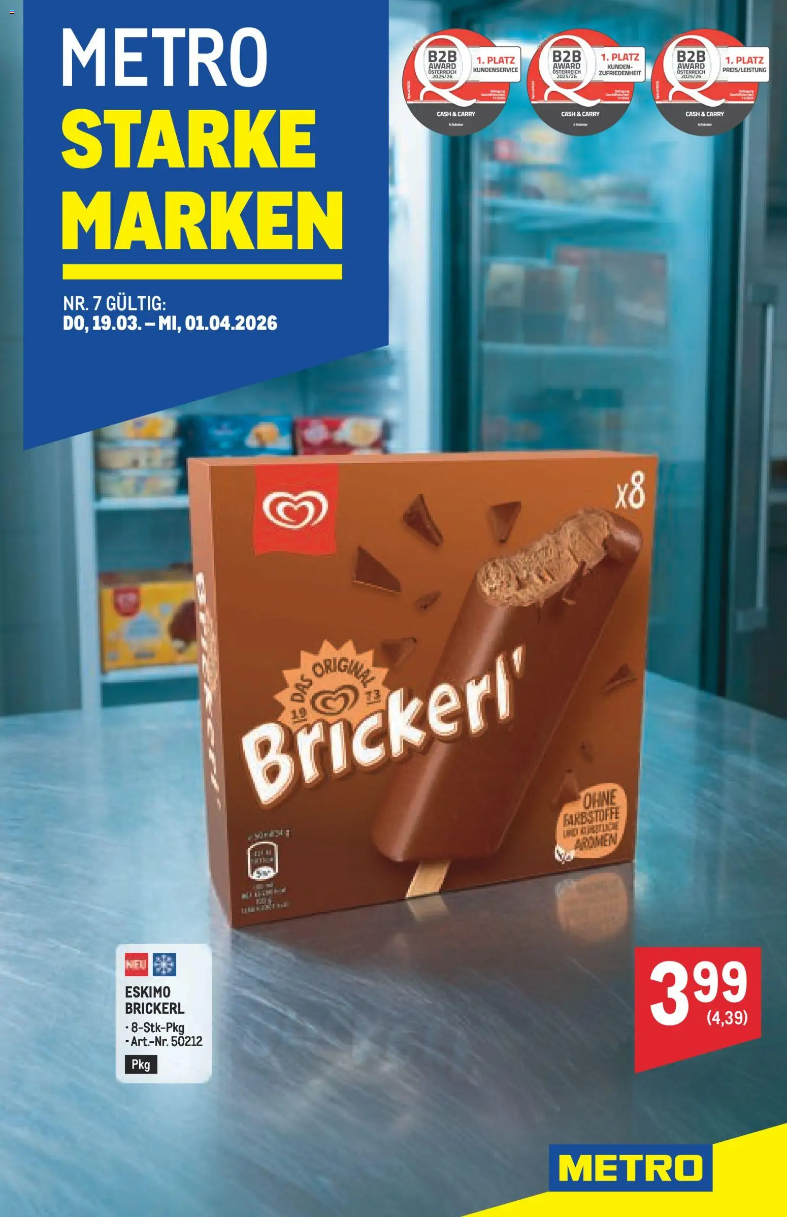 Vorschau der Angebote: Metro Metro Starke Marken gültig ab 19.03.2026