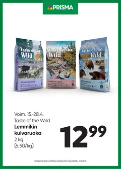Kaupan Prisma Prisma tarjoukset Lemmikin kuivaruoka esikatselu, voimassa 15/04/2026