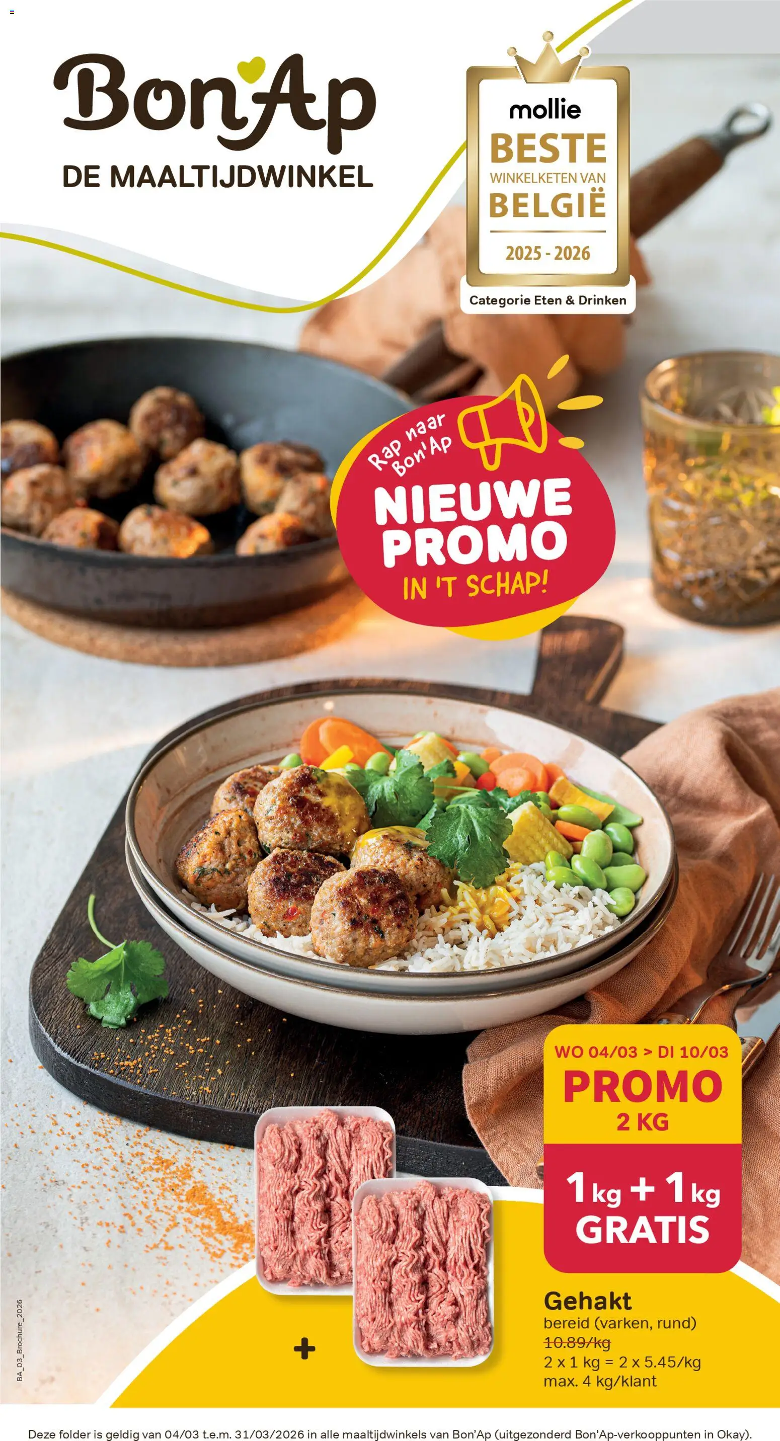 Voorbeeld van Folder/Publicité van winkel Bon Ap geldig vanaf 04/03/2026
