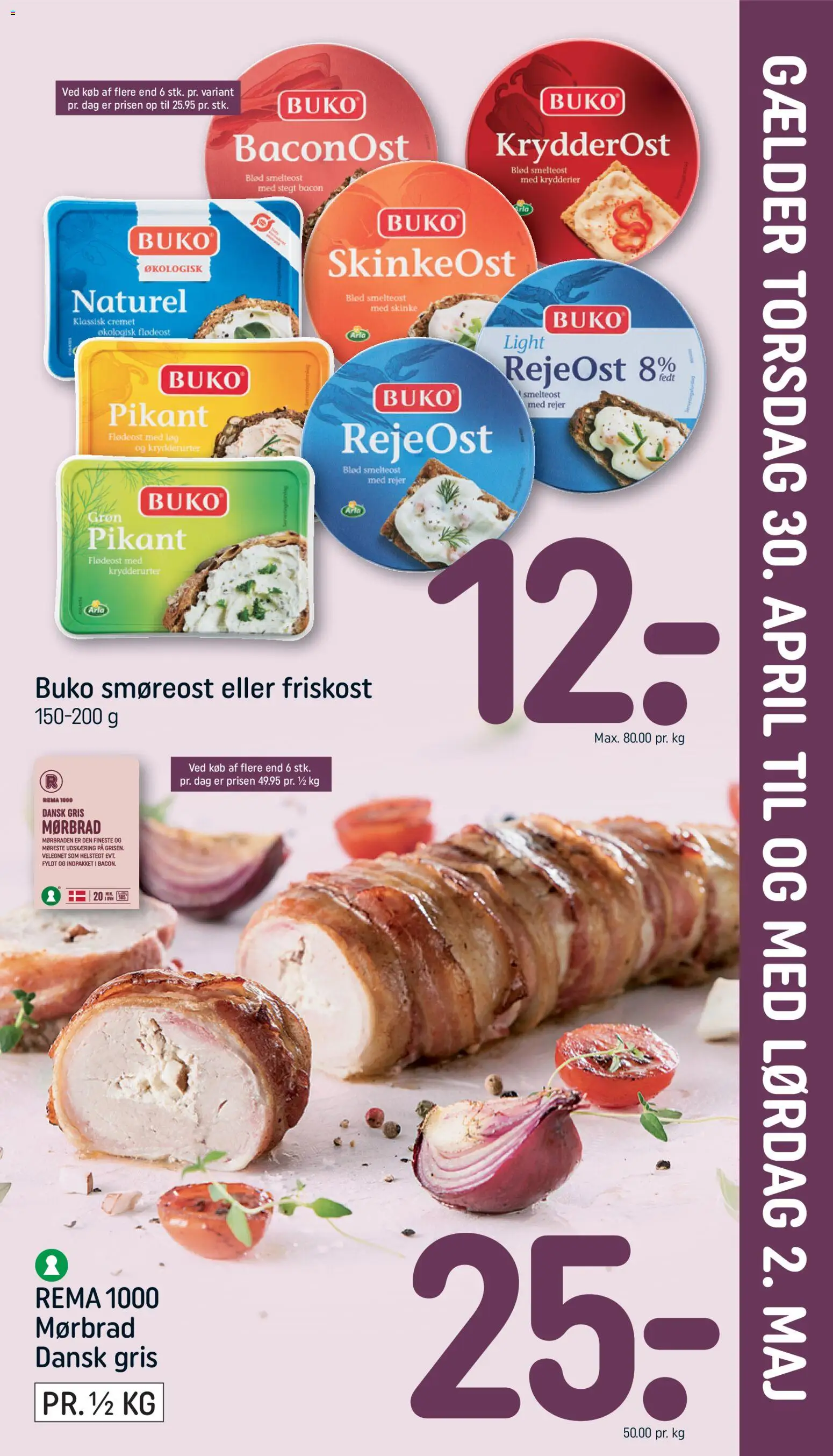 Eksempel på tilbudsavis Rema 1000 - Indstik fra butik Rema 1000 gyldig fra 30/04/2026