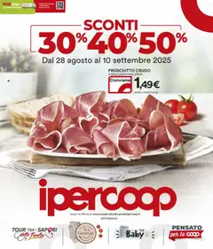 Anteprima dell'opuscolo Attuale volantino dal negozio Ipercoop valido da 28/08/2025