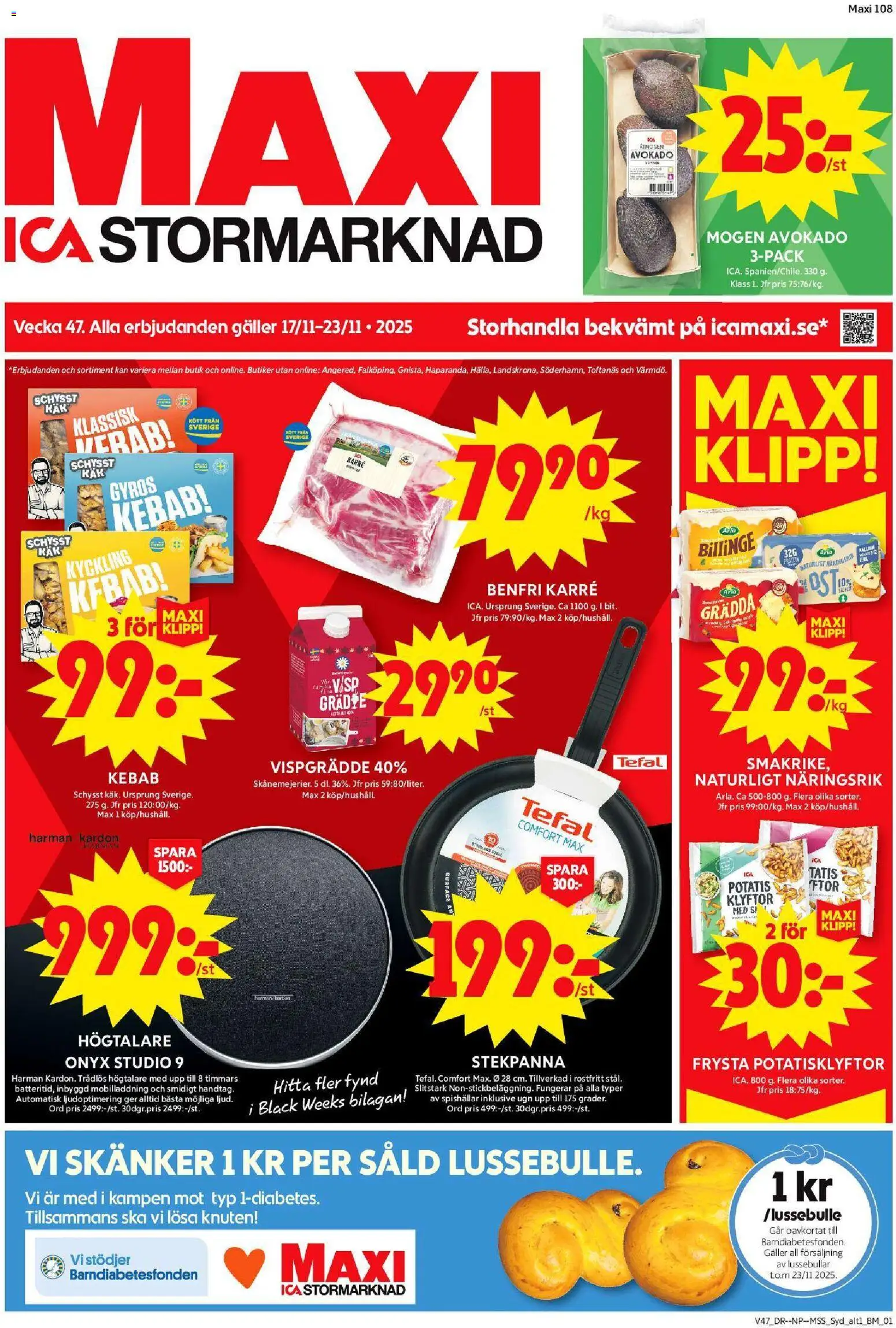 Förhandsgranska reklamblad Malmö från butik ICA Maxi gäller från 17/11/2025