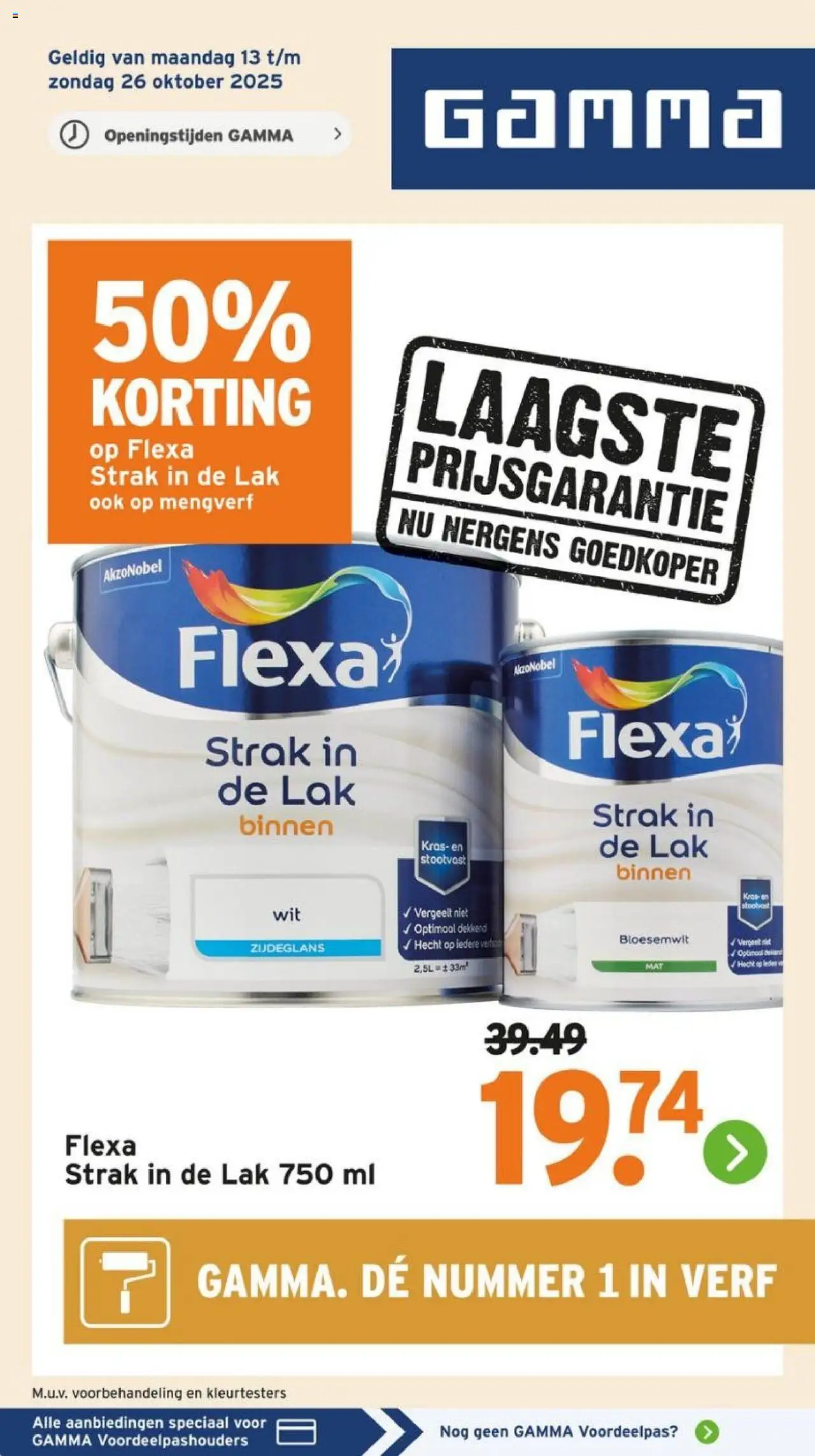 GAMMA shop Folder geldig vanaf 13-10-2025 - Paginanummer 1