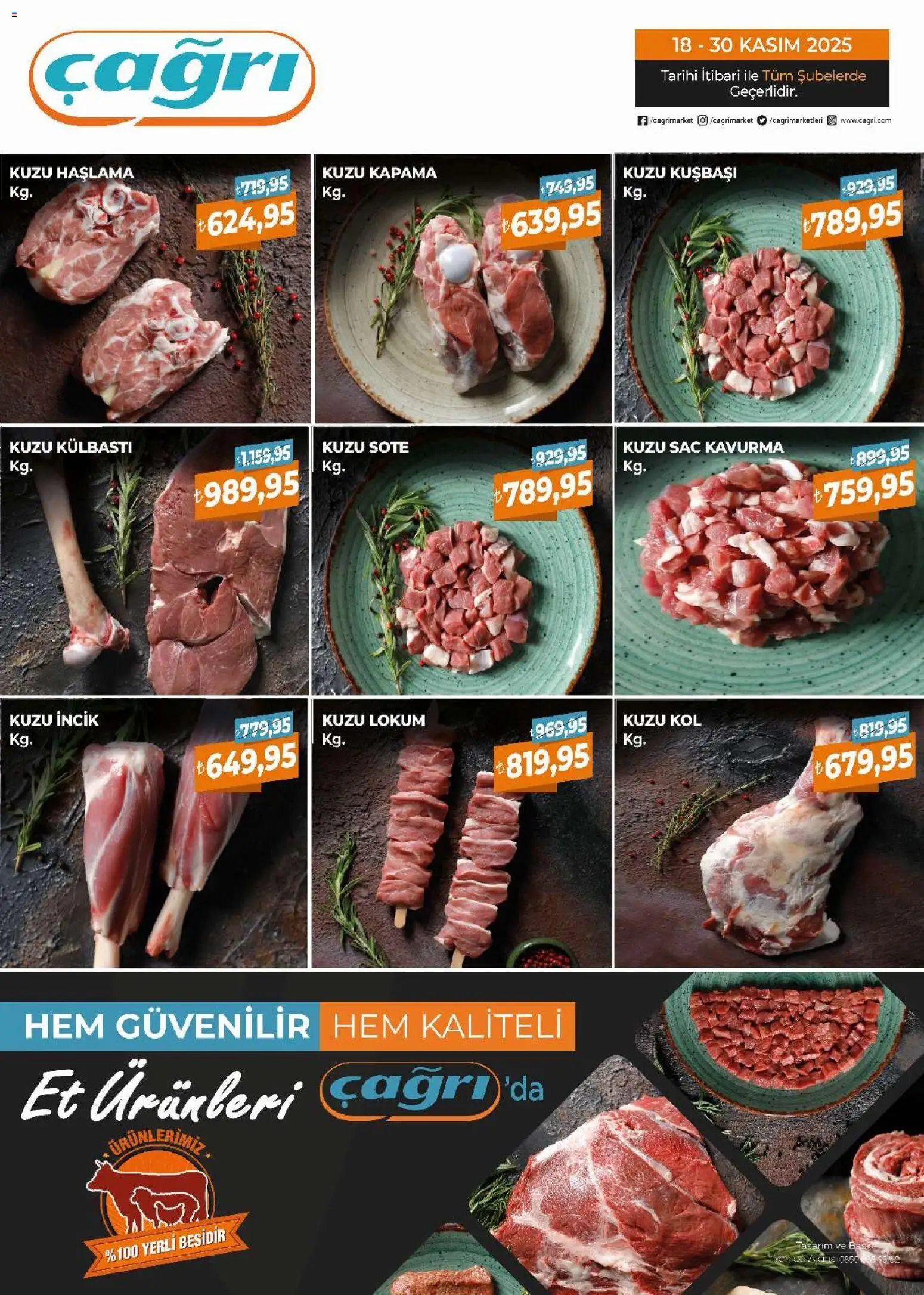 Çağrı Market Kuzu Katalog 18.11.2025 - Broşürünün önizlemesi