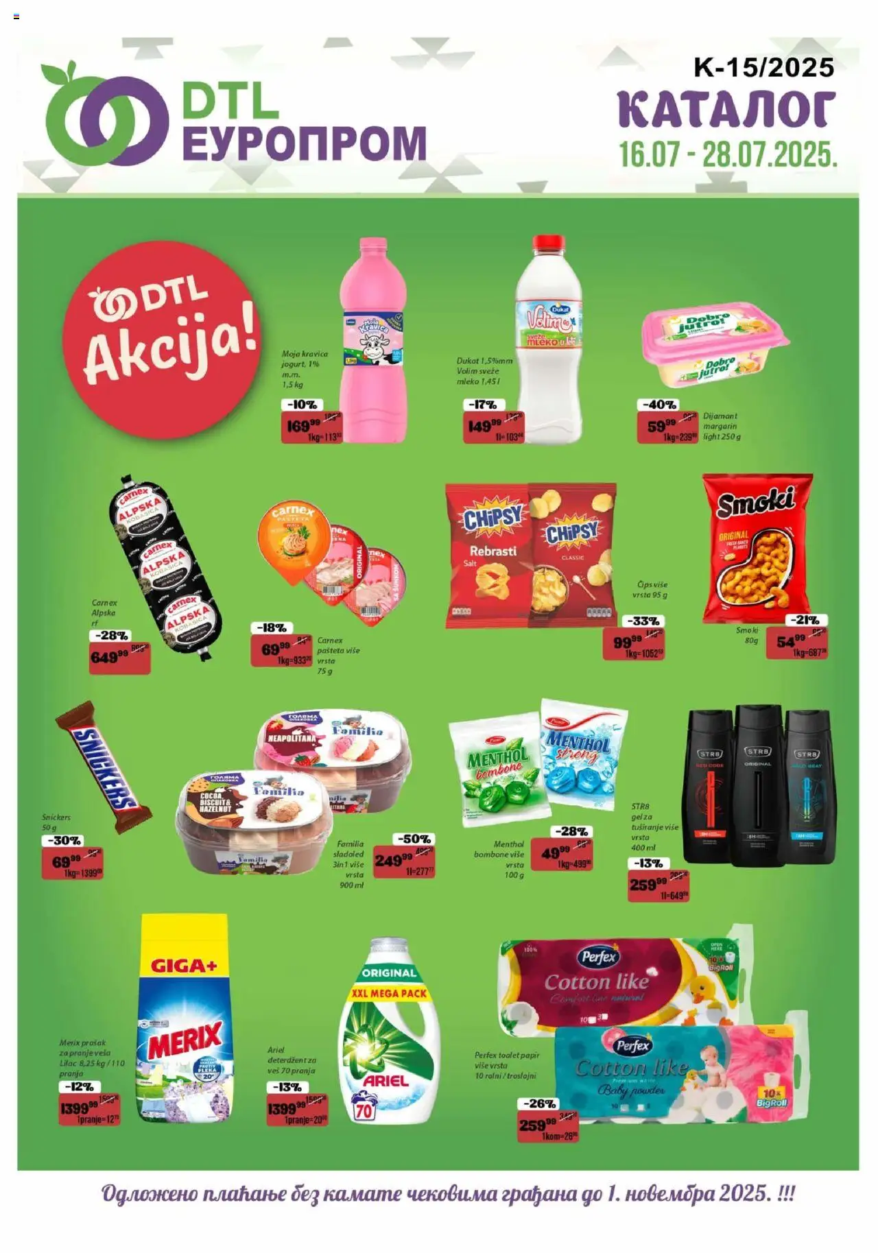 Europrom katalog važi od 16.07.2025 - stranica 1