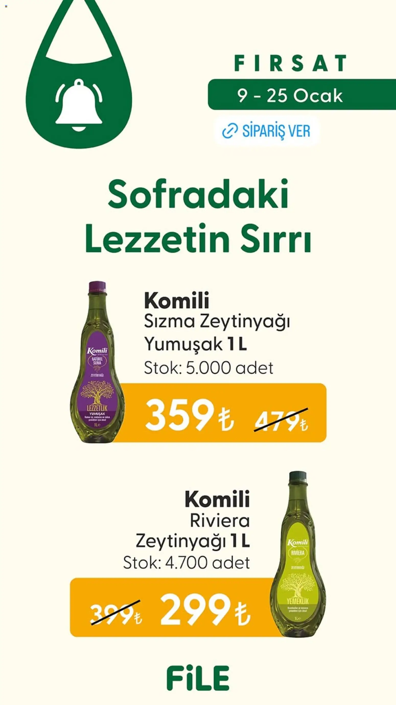 File Market İndirim 09.01.2026 - Broşürünün önizlemesi