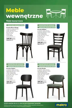 Pogląd gazetki "Meble wewnętrzne" ze sklepu Makro ważnej od 15.11.2025
