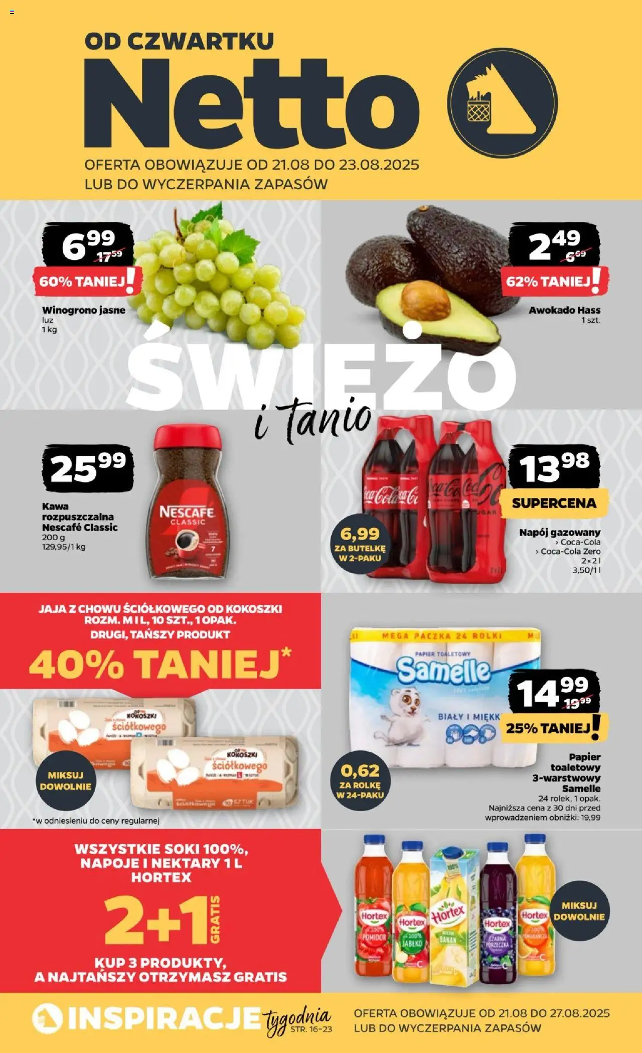 NETTO Gazetka spożywcza od 21.08.2025 - Nowa ulotka (PFD) - Numer strony 1