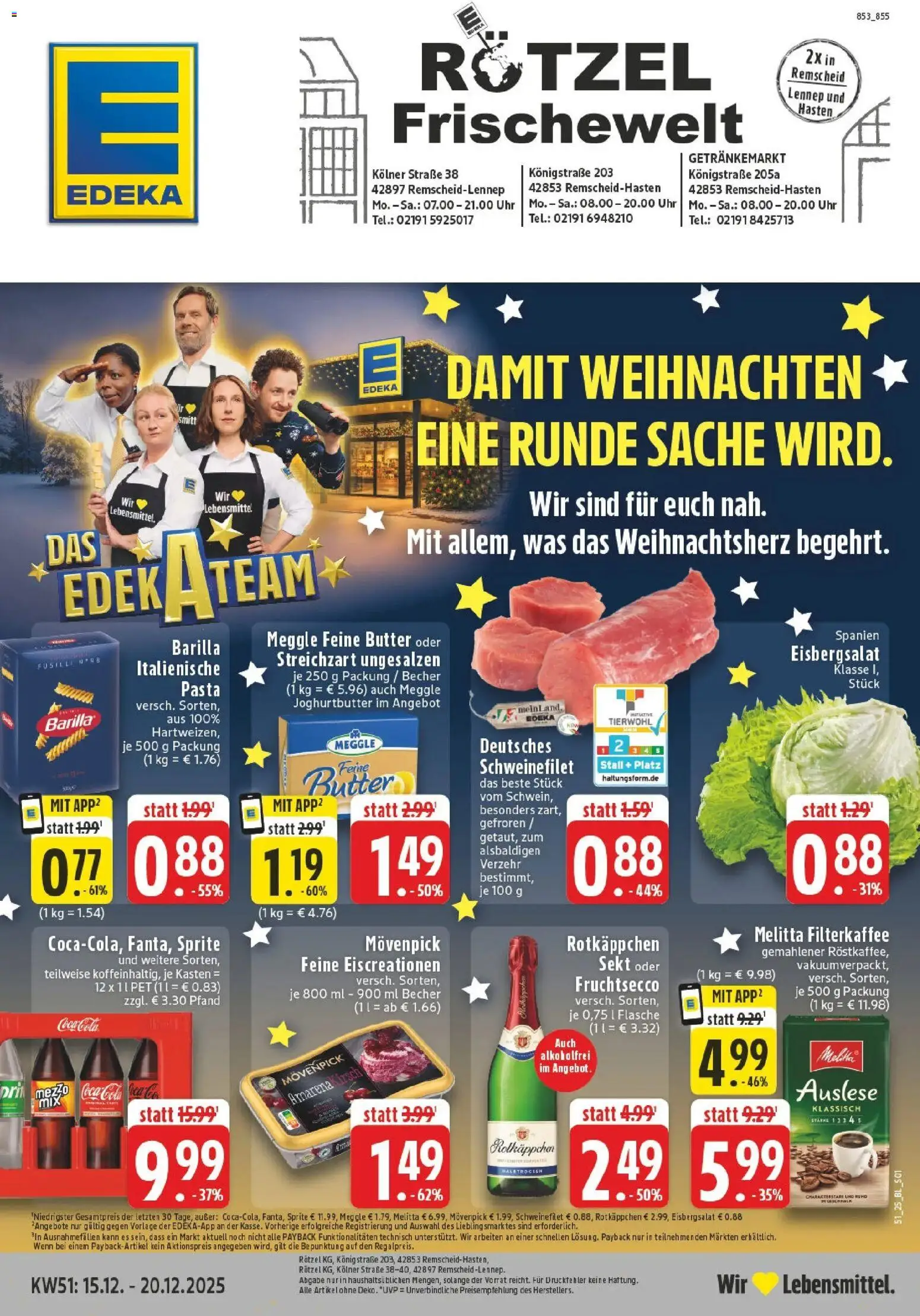 Vorschau von dem Prospekt des Geschäftes Edeka, gültig ab dem 15.12.2025