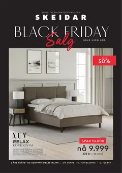 Forhåndsvis Black Week Mattress fra butikk Skeidar gyldig fra 19/11/2025