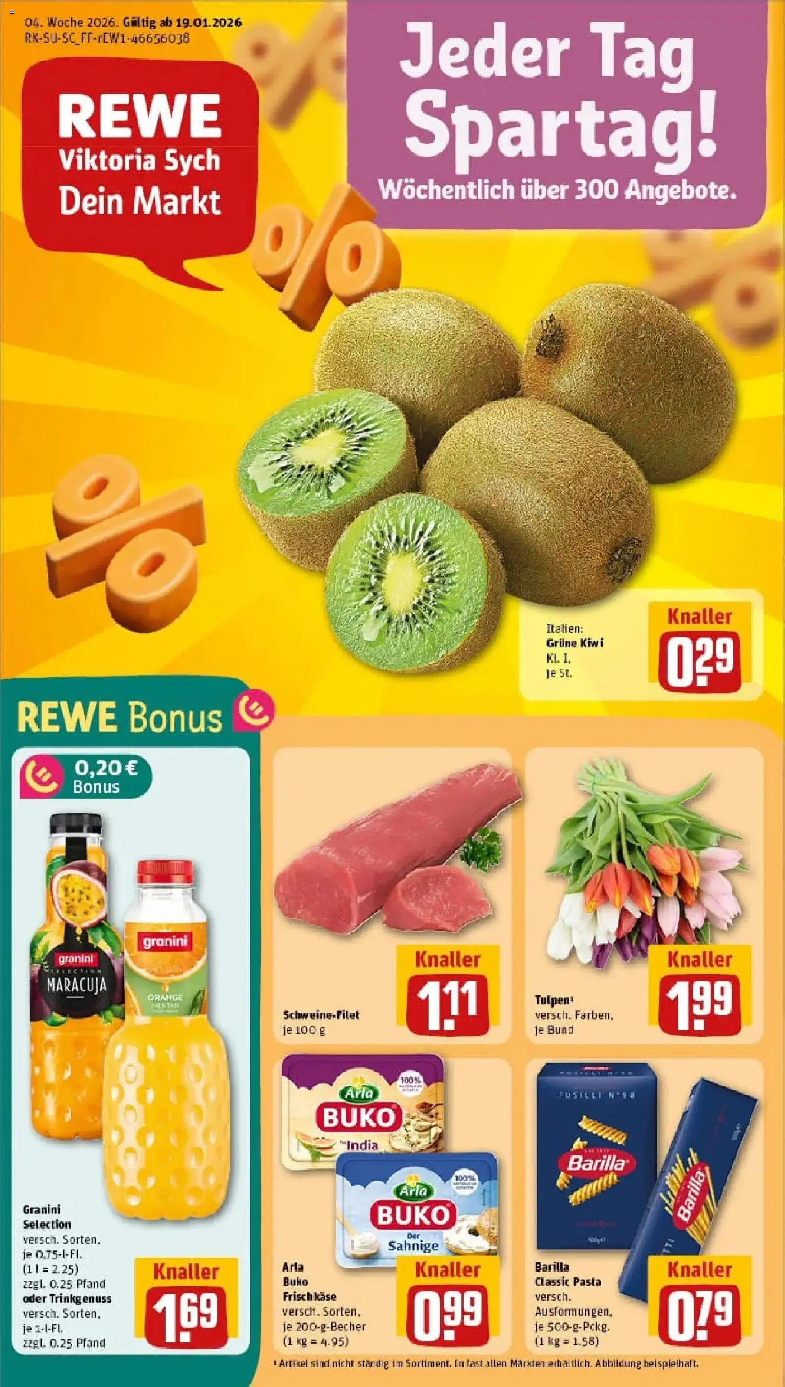 Vorschau von dem Prospekt des Geschäftes Rewe, gültig ab dem 18.01.2026