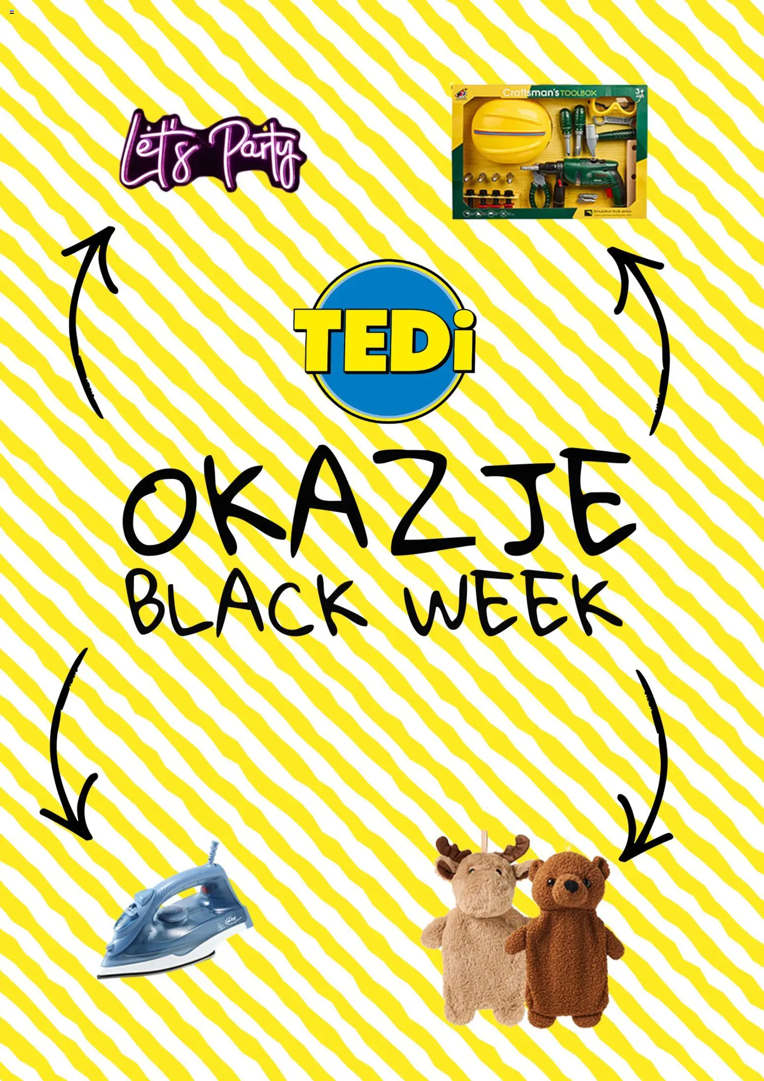 Pogląd gazetki "Black Friday" ze sklepu TEDi ważnej od 25.11.2025