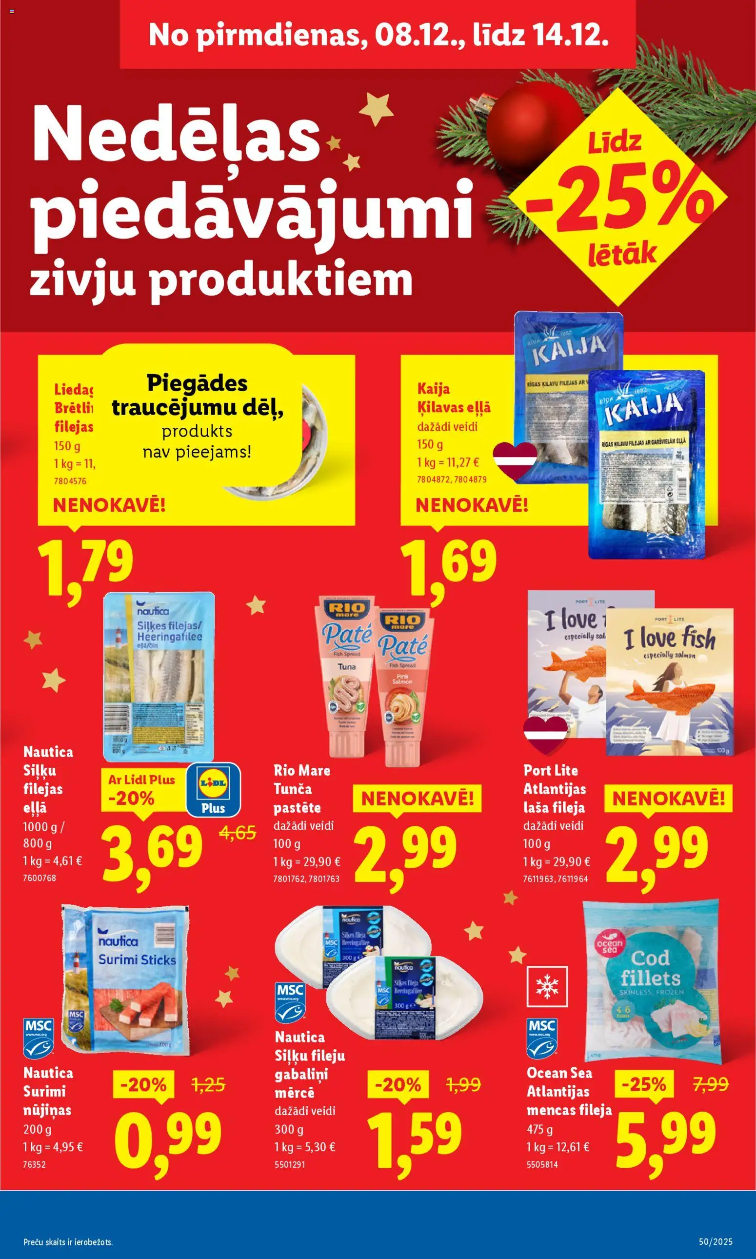 Skatīt Lidl akciju bukletu, derīgs no 2025.12.08
