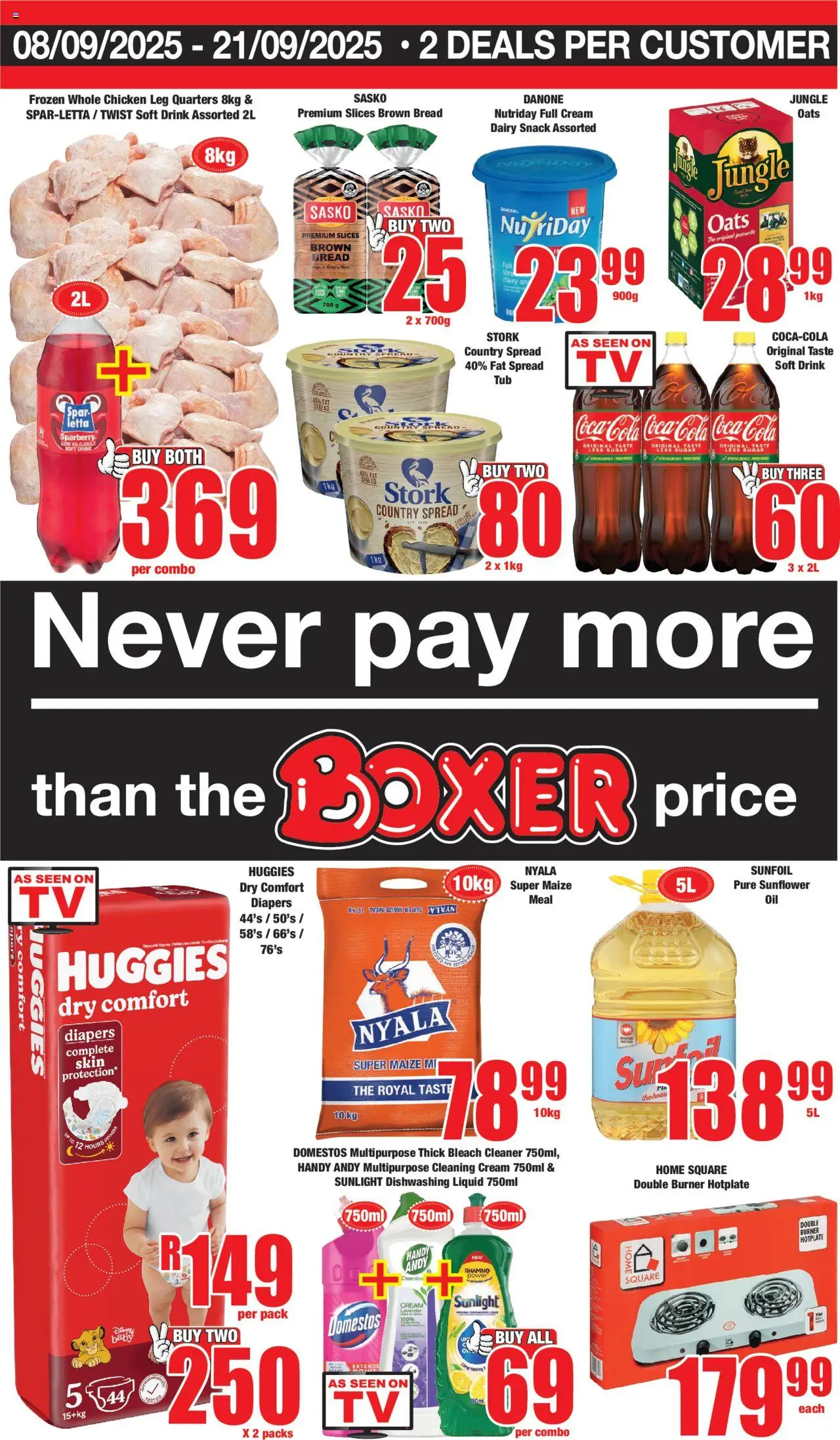 Boxer Specials from 08/09 - 21/09/2025 > Promotions