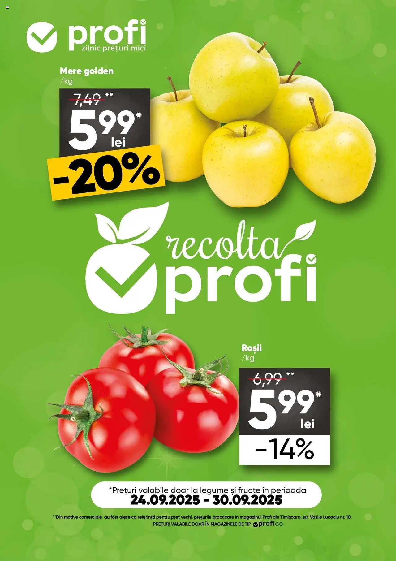 Catalog Profi nou 24.09.2025 - Oferte "Revista Fresh Go" - Pagină 1