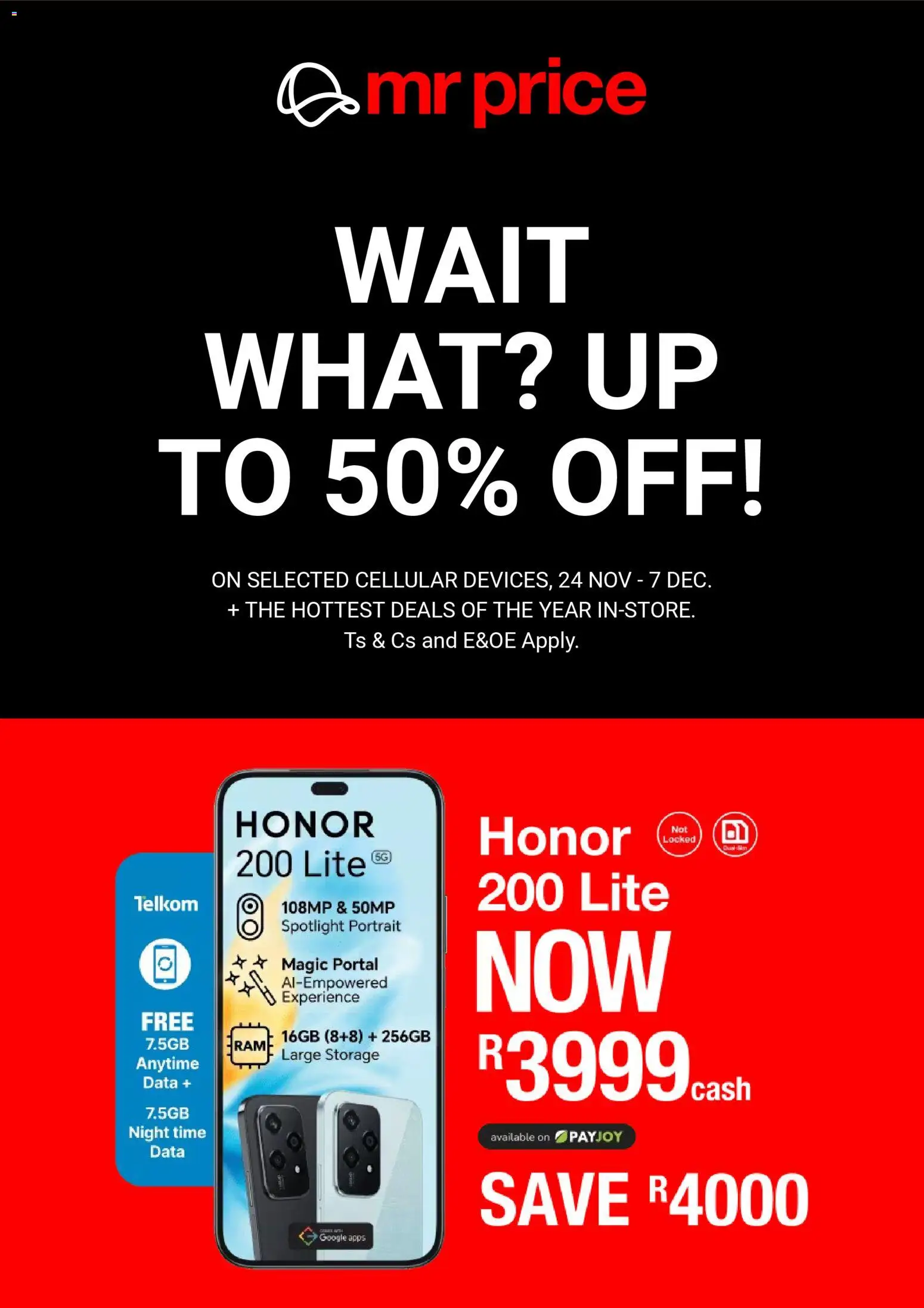 Preview of Mr Price flyer valid from 24/11/2025