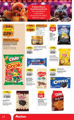 Auchan - Akciós újság Auchan megtekintése, amely érvényes 2025.10.30.-től | Oldal: 22