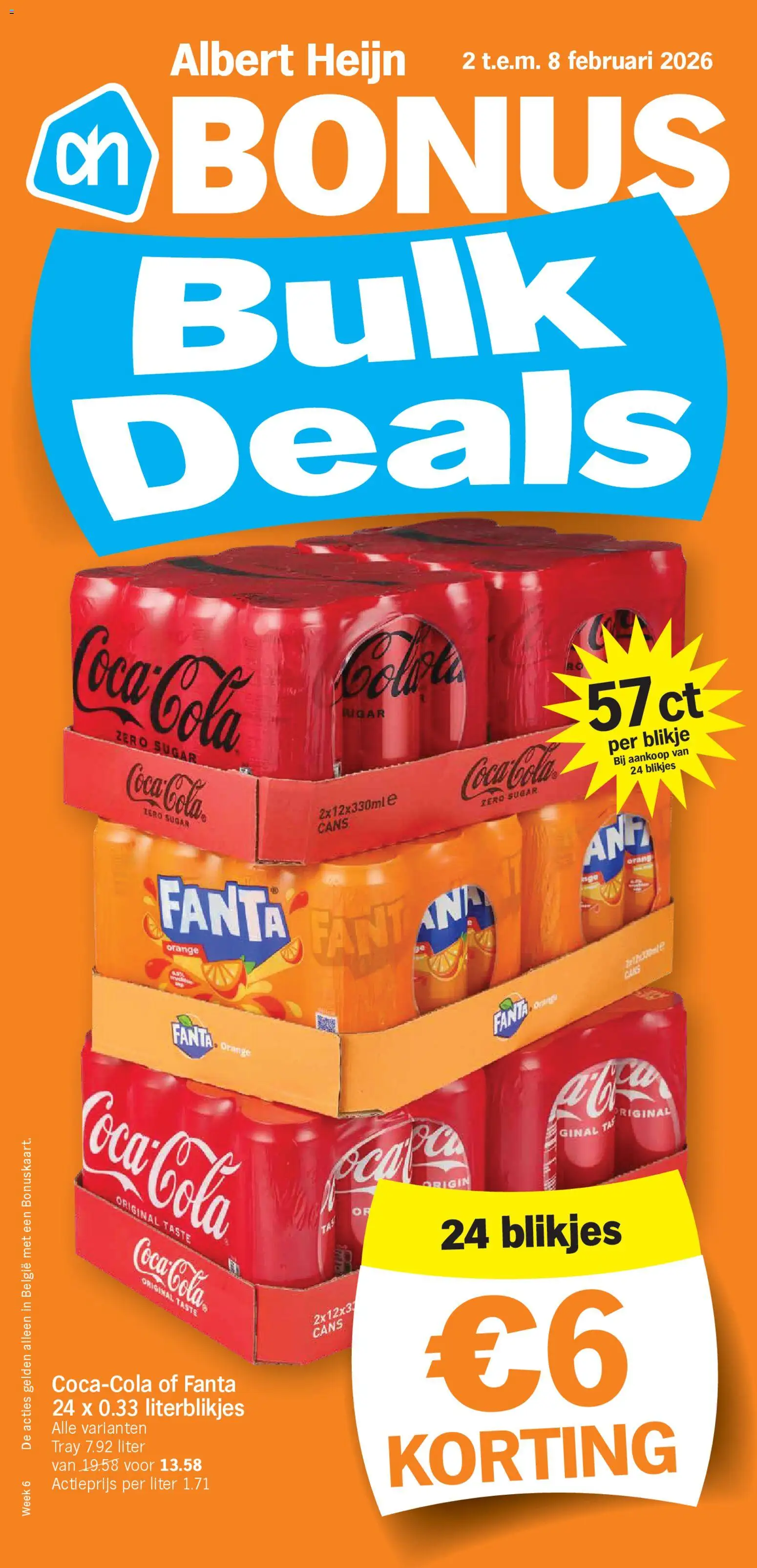 Voorbeeld van Folder week / de la semaine 6 van winkel Albert Heijn geldig vanaf 02/02/2026