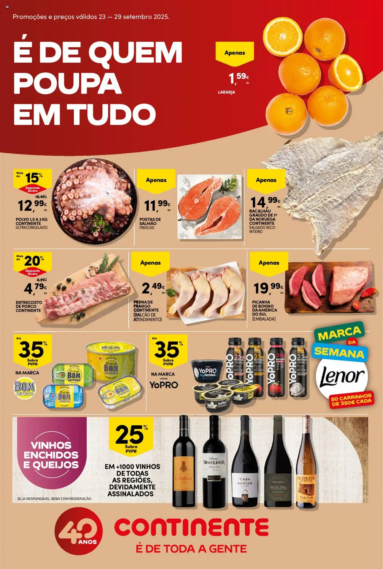 Continente Folheto de 23/09/2025 - catálogo esta semana - página 1