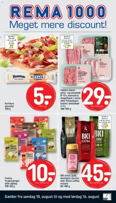 Eksempel på tilbudsavis Tilbudsavis fra butik Rema 1000 gyldig fra 10/08/2025