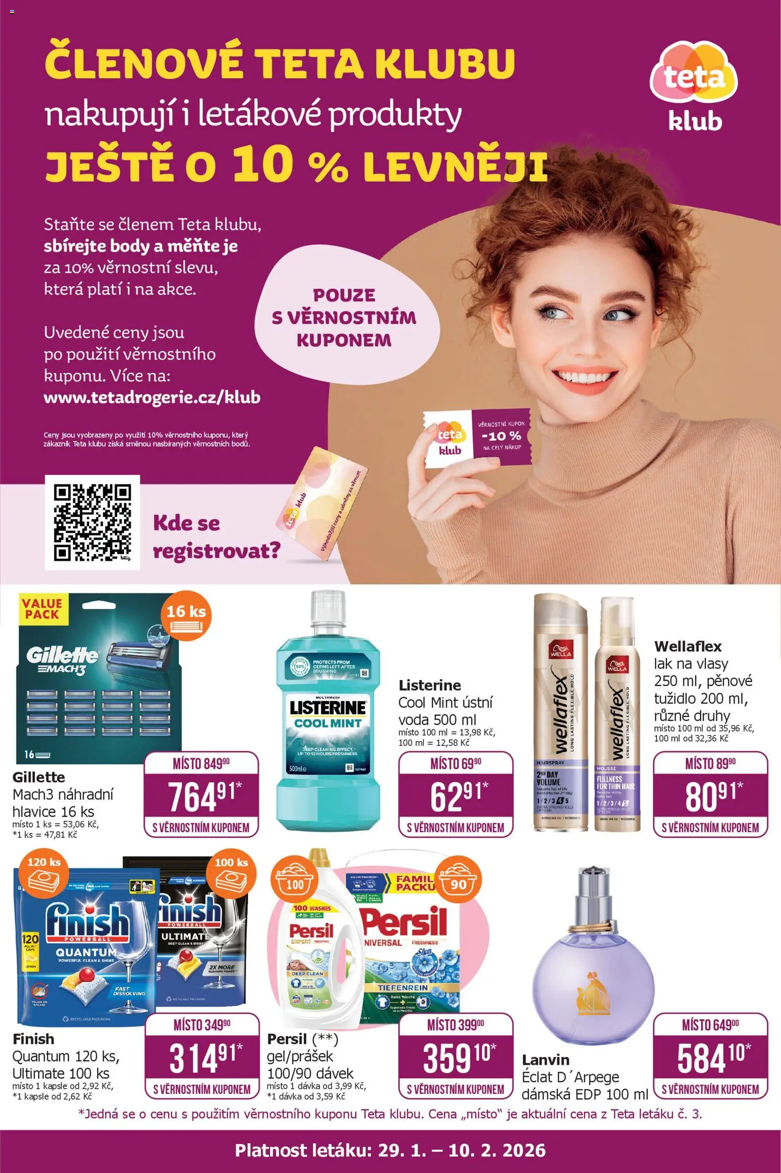 Náhled nabídky: TETA Drogerie Leták - Klub platný od 29.01.2026