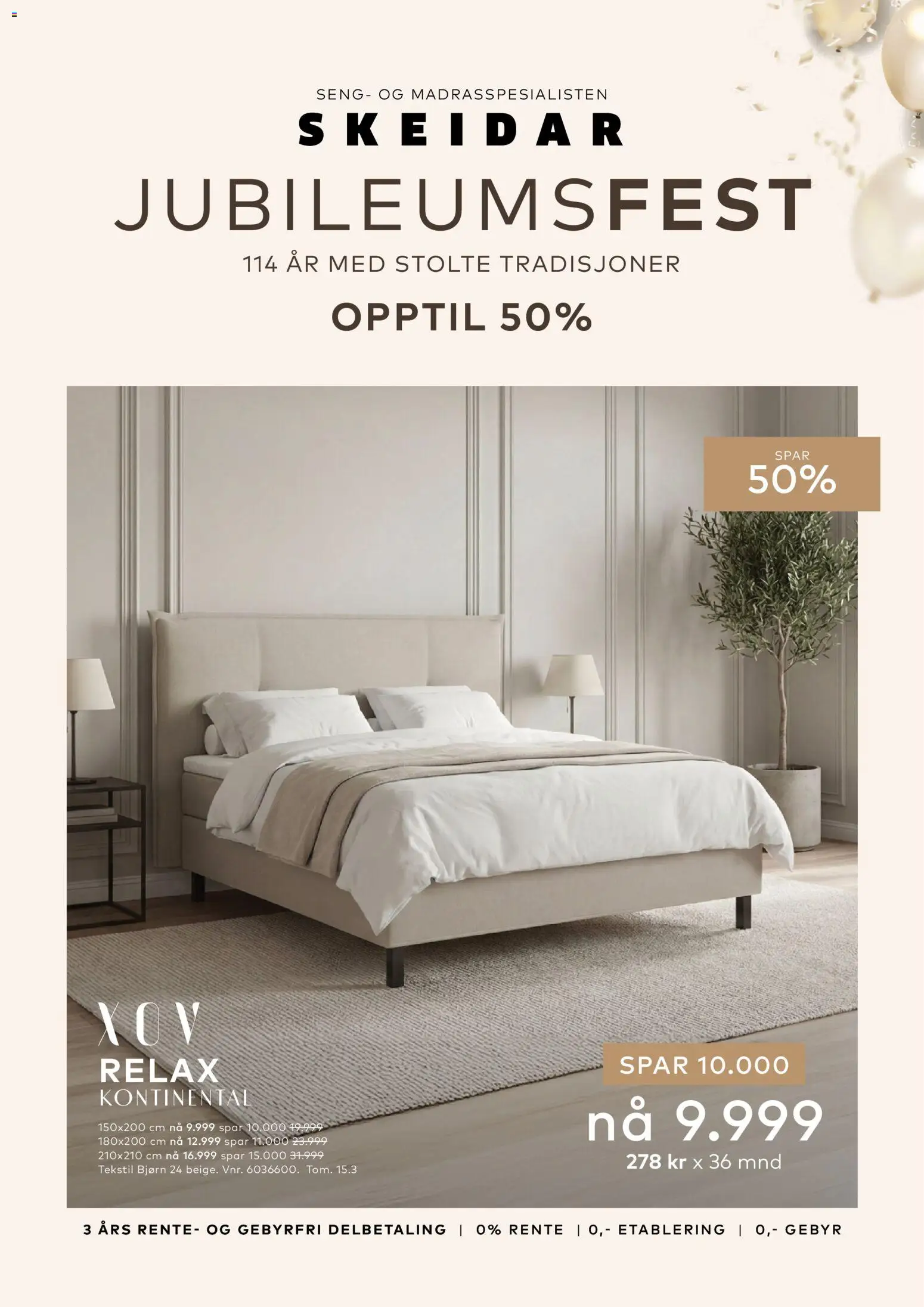 Forhåndsvis Skeidar Jubileumfest fra butikk Skeidar gyldig fra 03/03/2026