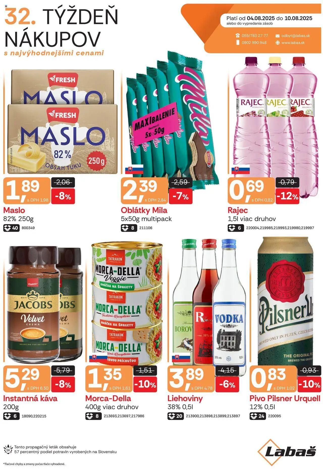 Labaš Leták (04.08. - 10.08.2025) - Akčná ponuka