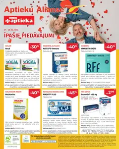Skatīt Aptieku Alianse akciju bukletu, derīgs no 01.02.2026.