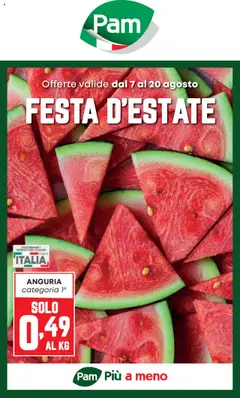 Anteprima dell'opuscolo Attuale volantino dal negozio PAM valido da 07/08/2025