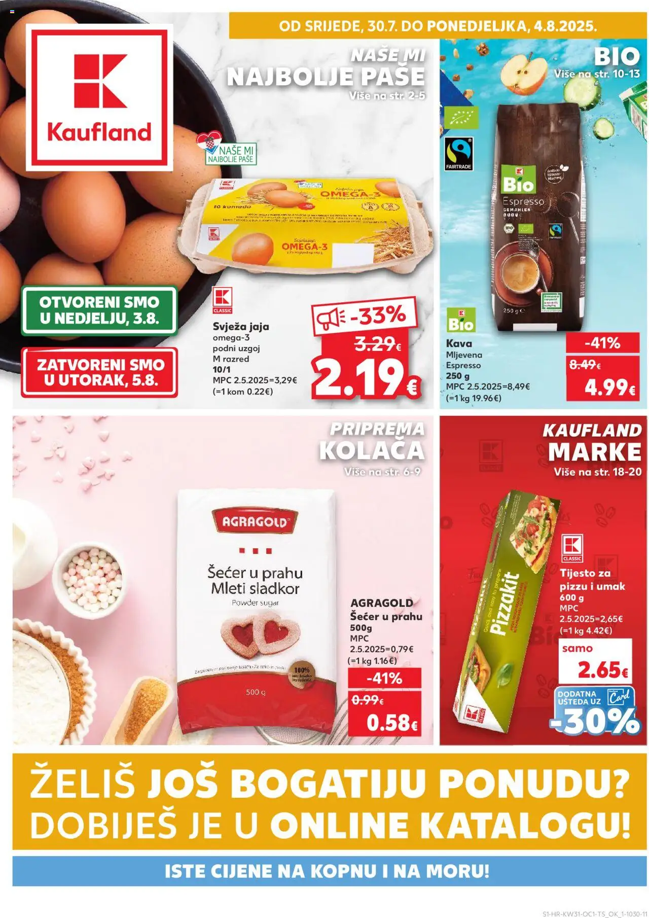 Kaufland aktualni Ponuda vrijedi od 30.07.2025 - tjedna akcija broj stranice 1