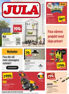 Förhandsgranska reklamblad Jula erbjudanden från butik Jula gäller från 09/04/2026