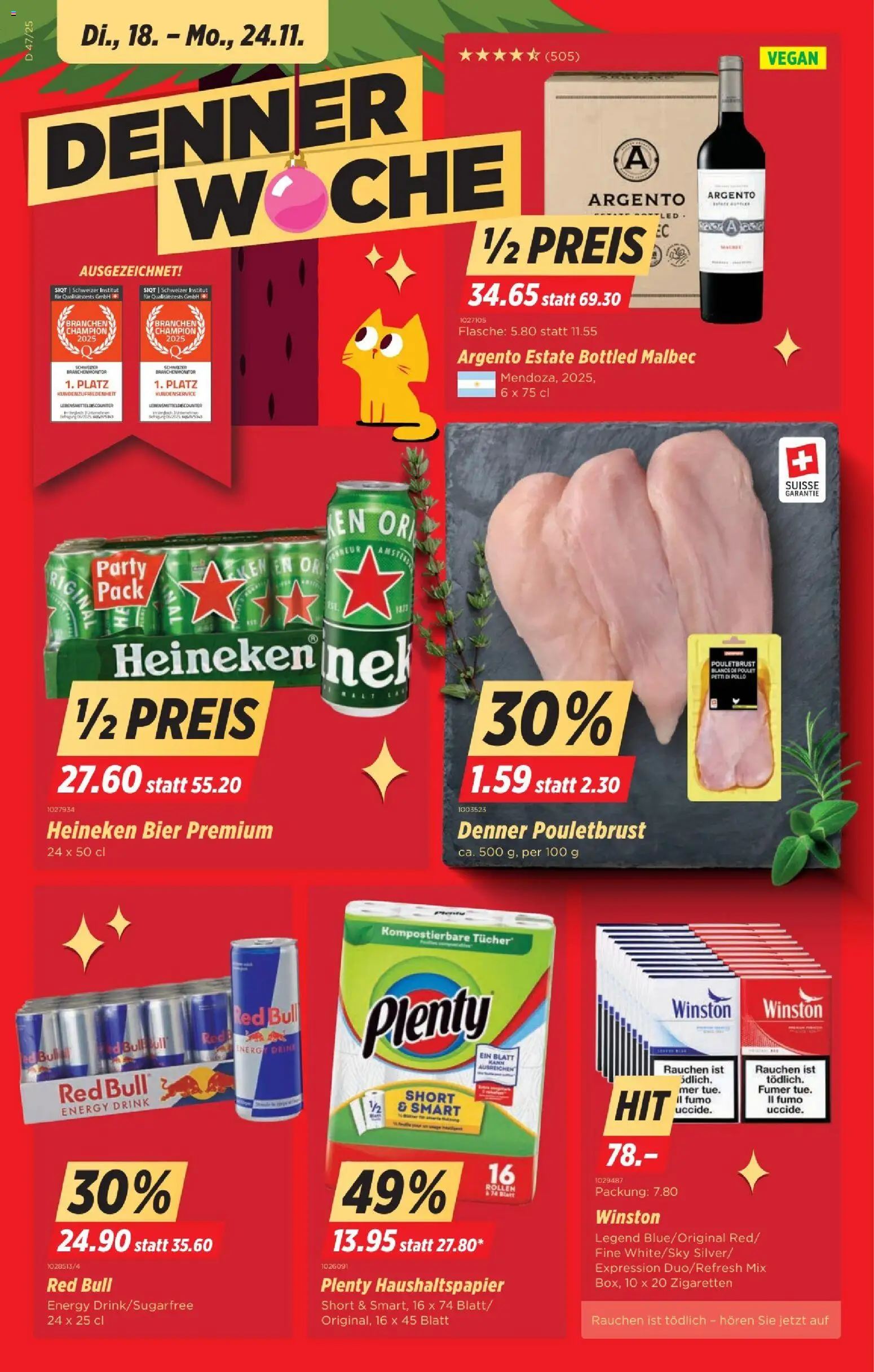 Vorschau des Merkblatts Aktionen vom Shop Denner gültig von 18.11.2025 bis 24.11.2025