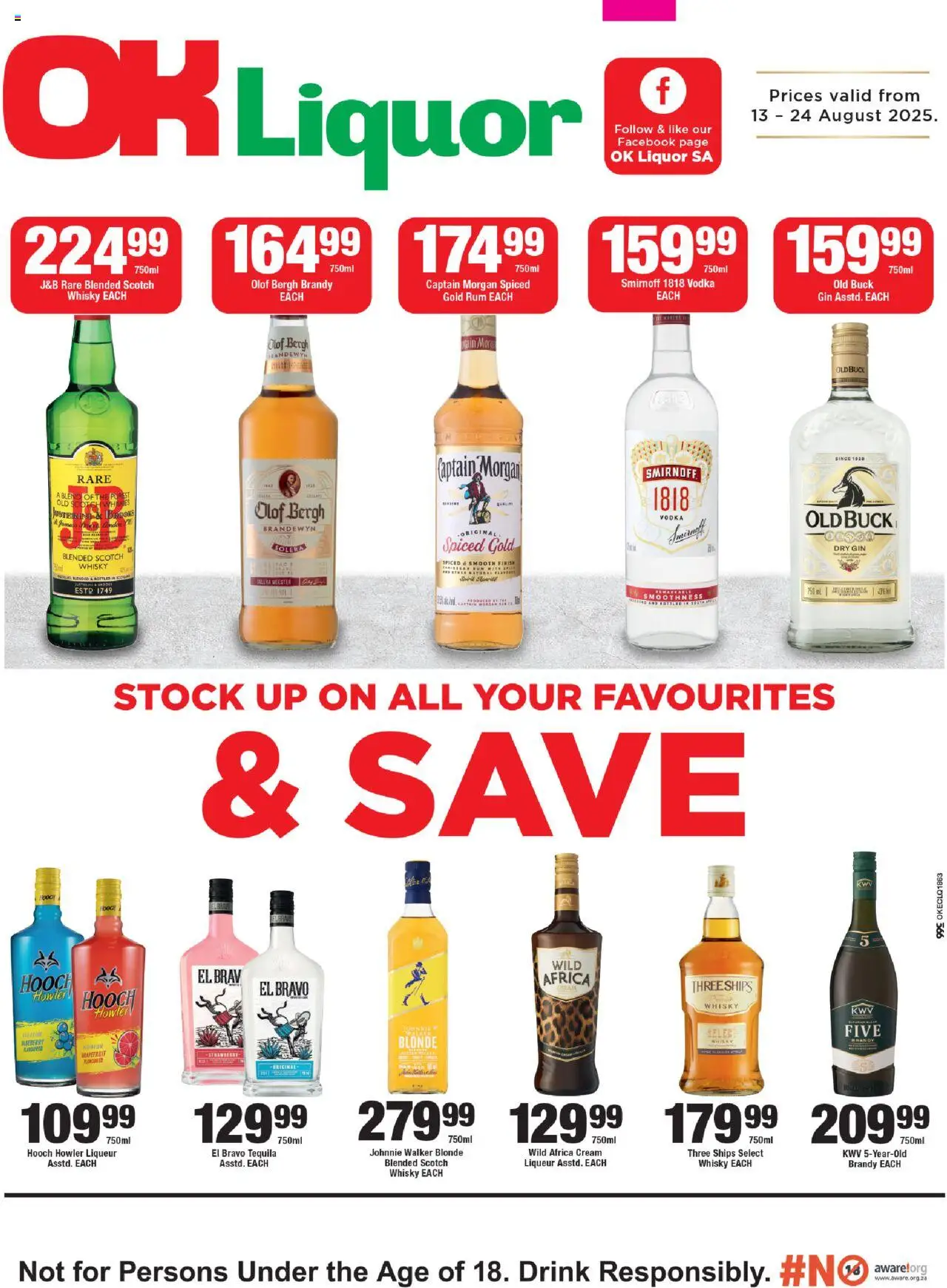OK Foods Eastern Cape - OK Liquor from 13/08 - 24/08/2025 > Promotions