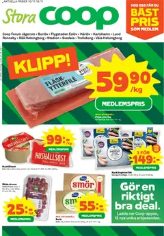 Förhandsgranska reklamblad Helsingborg från butik Stora Coop gäller från 10/11/2025