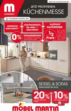 Vorschau von dem Prospekt des Geschäftes Möbel Martin, gültig ab dem 13.02.2026