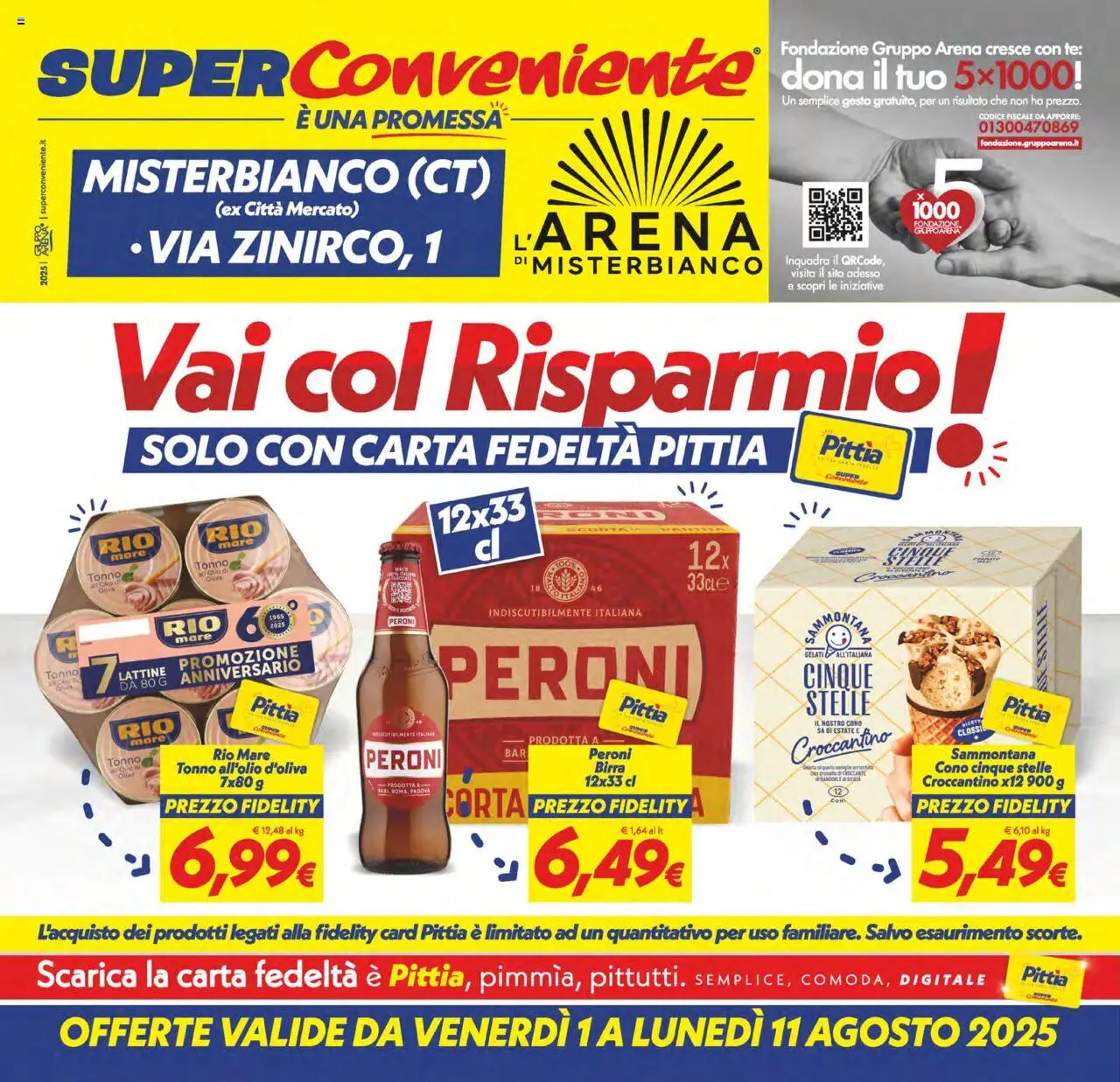 Volantino SuperConveniente valido da 01/08/2025 numero di pagina 1