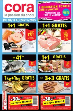 Voorbeeld van Folder de la semaine 47 van winkel Cora geldig vanaf 18/11/2025