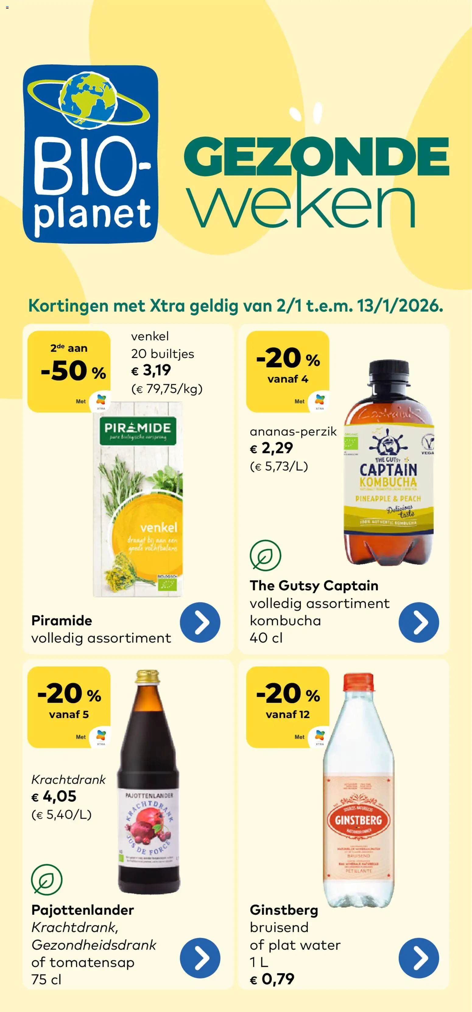 Voorbeeld van Folder van winkel BioPlanet geldig vanaf 02/01/2026