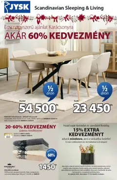 JYSK - Akciós újság JYSK megtekintése, amely érvényes 2025.12.17.-től