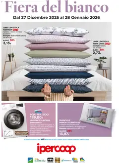 Anteprima dell'opuscolo Volantino Fiera del bianco - Liguria dal negozio Ipercoop valido da 27/12/2025